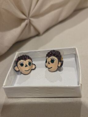 Betsey Johnson Monkey Earrings